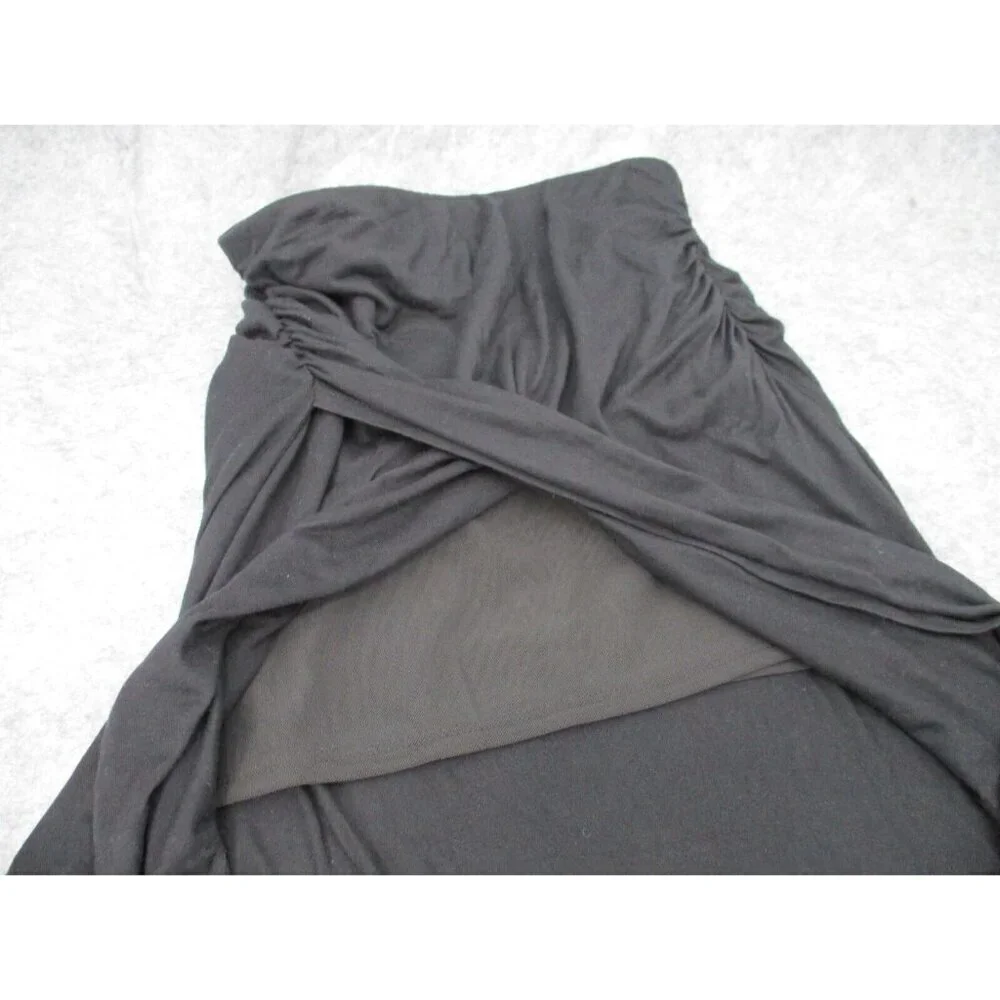 1 State Womens Skirt Small Black Lightweight Stretchy Casual Lyocell Pull On